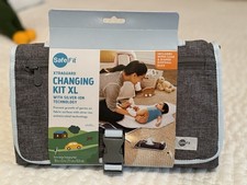 SafeFit  XtraGuard  XL Antimicrobial Baby Changing Pad Kit Wipes Case Diaper Bag