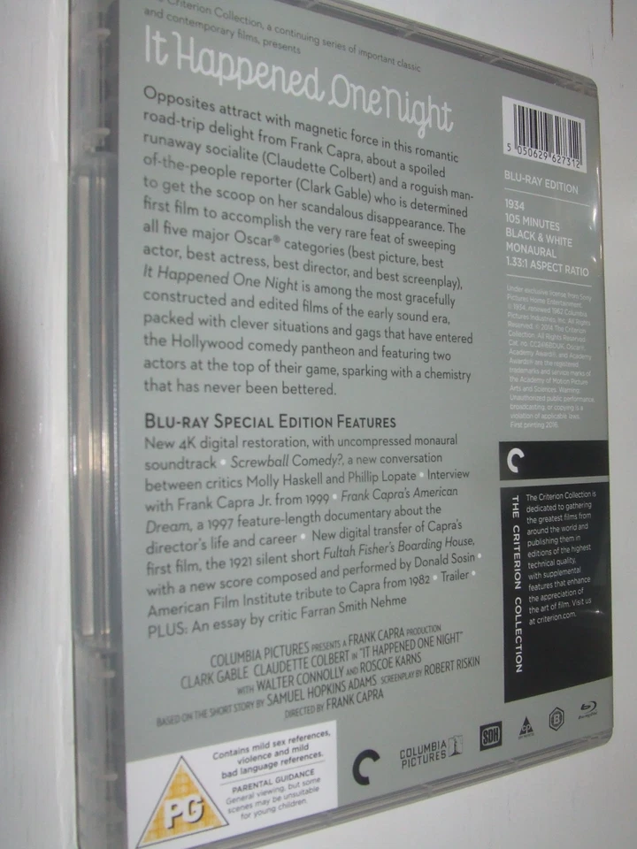 It Happened One Night BLU RAY  The Criterion Collection  Clark Gable - Image 2 of 3