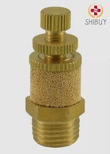 Brass Flow Control Silencer 1/4" NPT Pneumatic Air Exhaust Muffler Part New 6Pcs