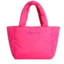 Huda Beauty Pink Padded Tote Hot Pink. New with tags.