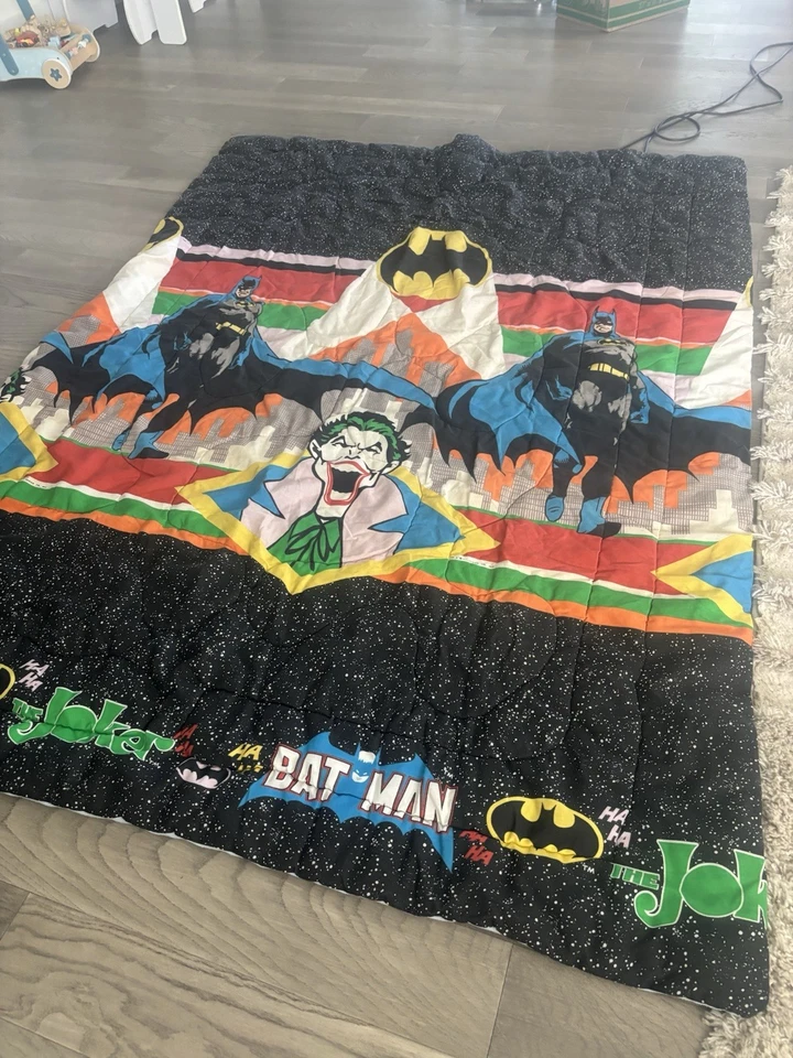 Edredón doble Batman Joker 1989 DC Comics ropa de cama retro vintage EE. UU. Foto 2 de 4