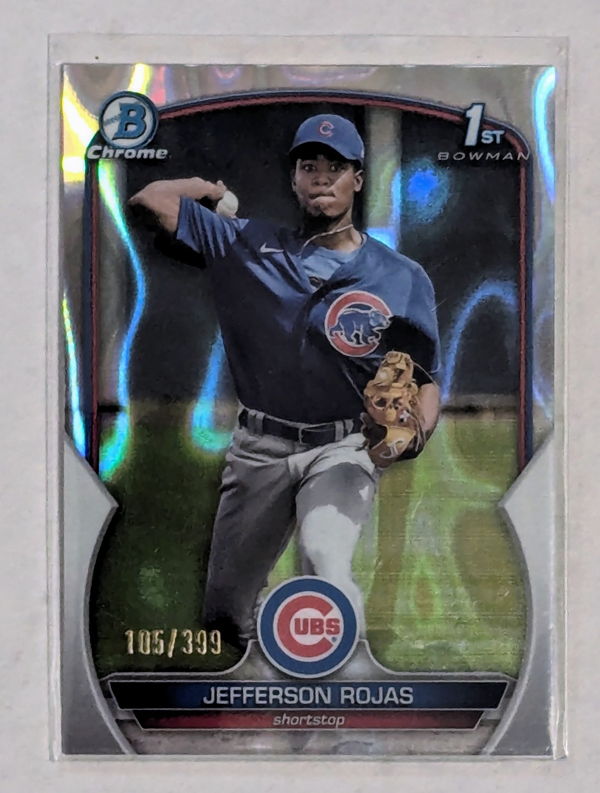 2023 Bowman Chrome Jefferson Rojas 1st Bowman Lava Refractor /399 #BCP-70 Cubs