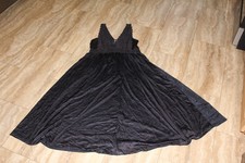 Shadowline Full Swing Romantic Black Nylon Nightgown XL vgpc