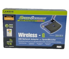 Linksys Wireless G USB Network Adapter 54MBPS with SpeedBooster WUSB54GS Sealed