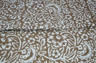 Hand Block Floral Print 100%Cotton 5 Yard Fabric NO TARRIF CHARGES 100% ZK_269