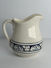 Dedham Pottery The Potting Shed Bunny Pitcher - EUC! 6”