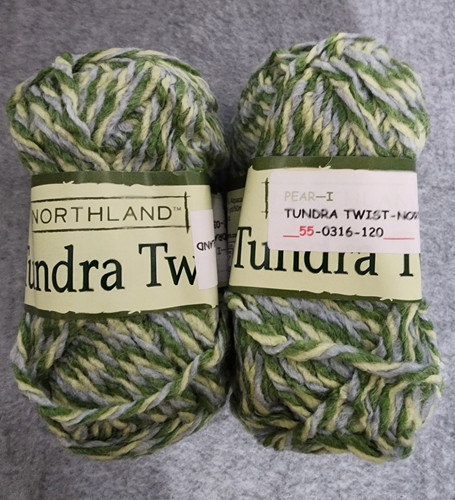 Northland Tundra Twist wool blend bulky yarn Pear lot of 2 (54 yds ea) - Picture 1 of 3