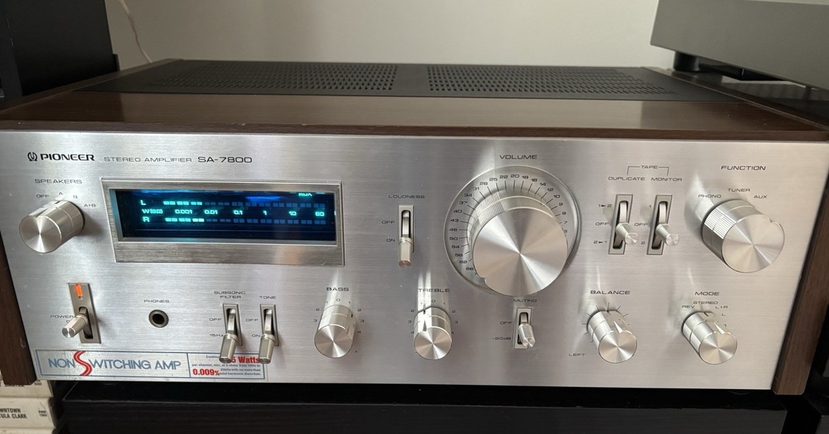 Pioneer SA-7800 Stereo Amplifier – Recapped & Serviced –See