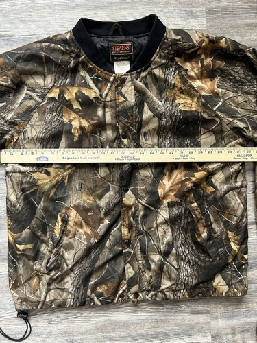 Vintage 90s Realtree Camouflage Lined Hunting Bomber Jacket Size Large - Picture 4 of 6