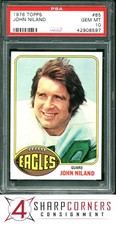 1976 TOPPS #85 JOHN NILAND EAGLES POP 3 PSA 10