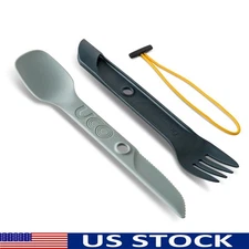 Versatile Switch Spork Camping Utensils Set Fork Spoon Knife Travel Outdoor New