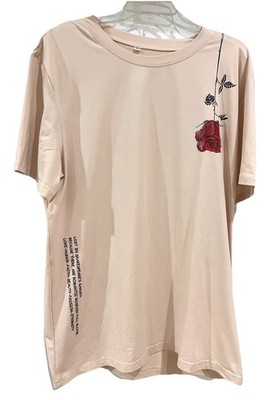 Men s/Unisex Graphic Tee  Lost In Shakespeare s Garden  XL Tan 100% Polyester