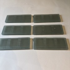 Lot of 6 - Nintendo DS Cartridge Case - Holds 3 Game Cartridges Clear Smoke