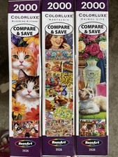 RoseArt 2000 Piece Colorize Puzzles Pre Owned