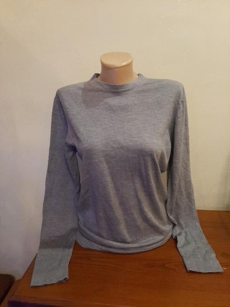 Women Filippa K Sweater Grey Wool 36 / S / 44 #3ZQZ