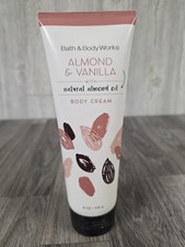 Bath Body Works Almond Vanilla Body Cream 8 oz with Natural Almond Oil