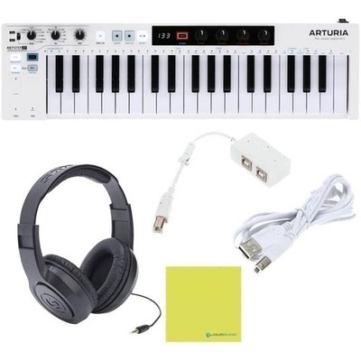 Arturia KeyStep 37 Controller & Sequencer Bundle w/Samson Headphones & Cloth