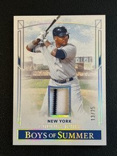 Andruw Jones 2024 Panini Boys Of Summer Baseball Jersey Relic Pinstripe /25 