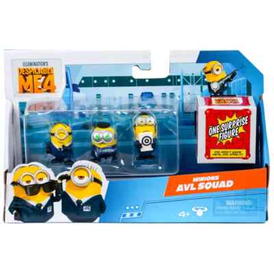 Despicable Me 4 Minions AVL Squad (2023) Includes One Surprise Figure