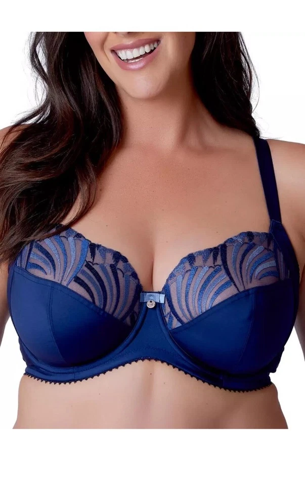 Sujetador Berlei Abrazo Soporte Lateral Con Aros Sin Acolchado Copa Completa Lencería 34DD Foto 4 de 4