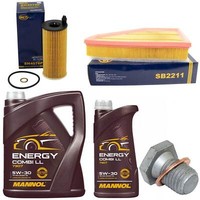 MotoröL Filter Set 5W-30 6 Liter + ÖLablassschraube FüR BMW 3Er E90 320D X1 E84