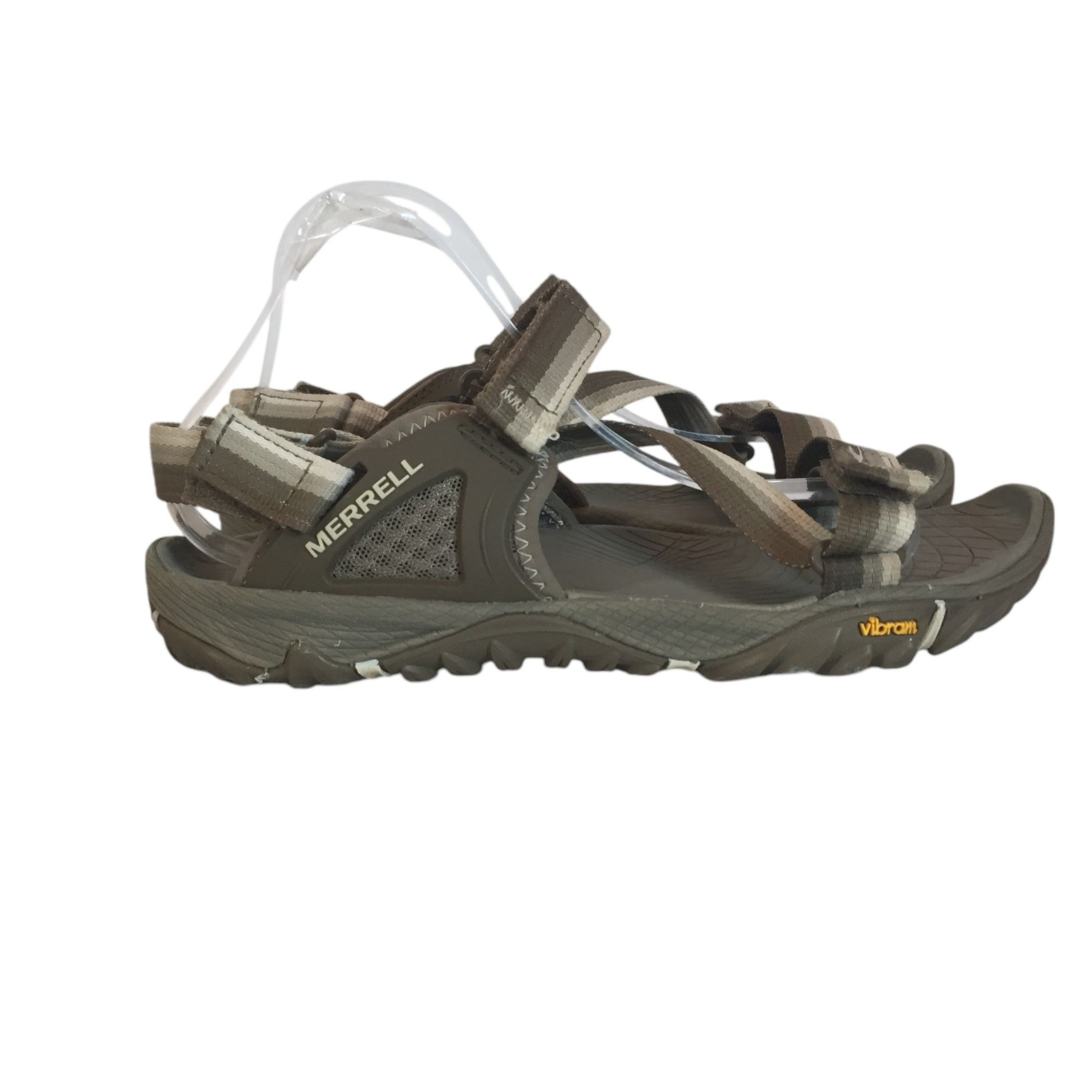 Merrell sandali donna taglia 8 39 suola Vibram outdoor grigio cinturini regolabili