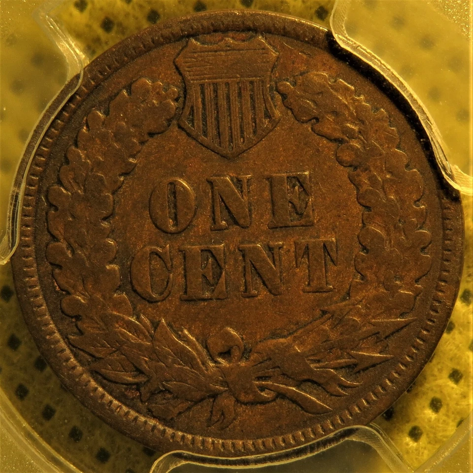 1891 Snow-3 Indian Head Cent with repunched date graded VF-25 by PCGS! - Image 4 of 4