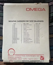 Omega Negative Carrier "B7/8" (B-7 B-8) Enlargers Full Frame 35mm & Original Box