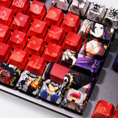 Anime Luffy Keycaps ONE PIECE Boa·Hancock Full Set For Cherry MX