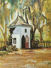 Chestee Harrington Minvielle Lithograph Autographed Post New Home