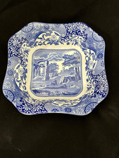 Spode BLUE ITALIAN 9" Square Vegetable Serving Bowl