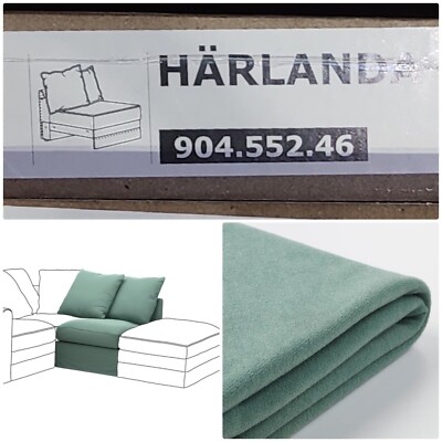 IKEA HARLANDA Slipcover for 1-Seat Section - Ljungen Light Green 904.552.46