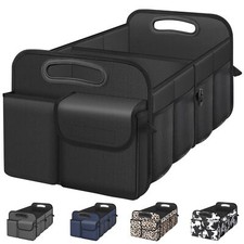 Organizador de maletero de coche de gran capacidad, impermeable y plegable.