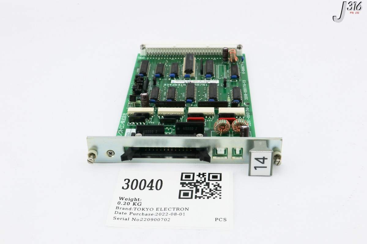 30040 TOKYO ELECTRON PCB, IN/OUT INTERFACE, 3208-000174-13 3281