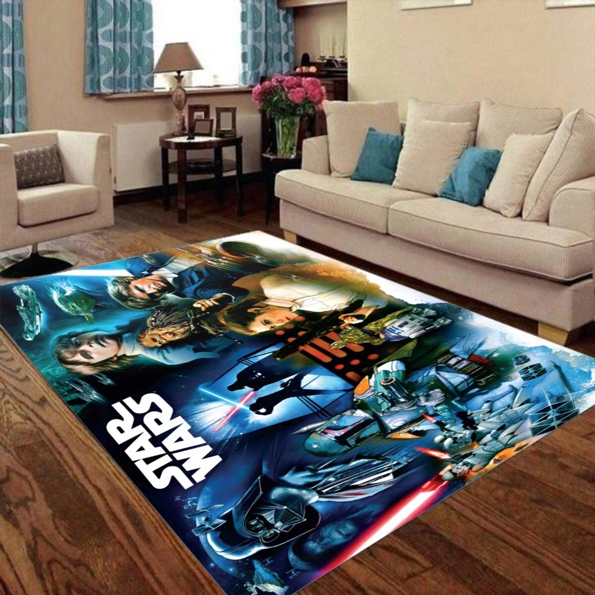 Star Wars Movies Print Foldable Rectangular Floor Mat Rug