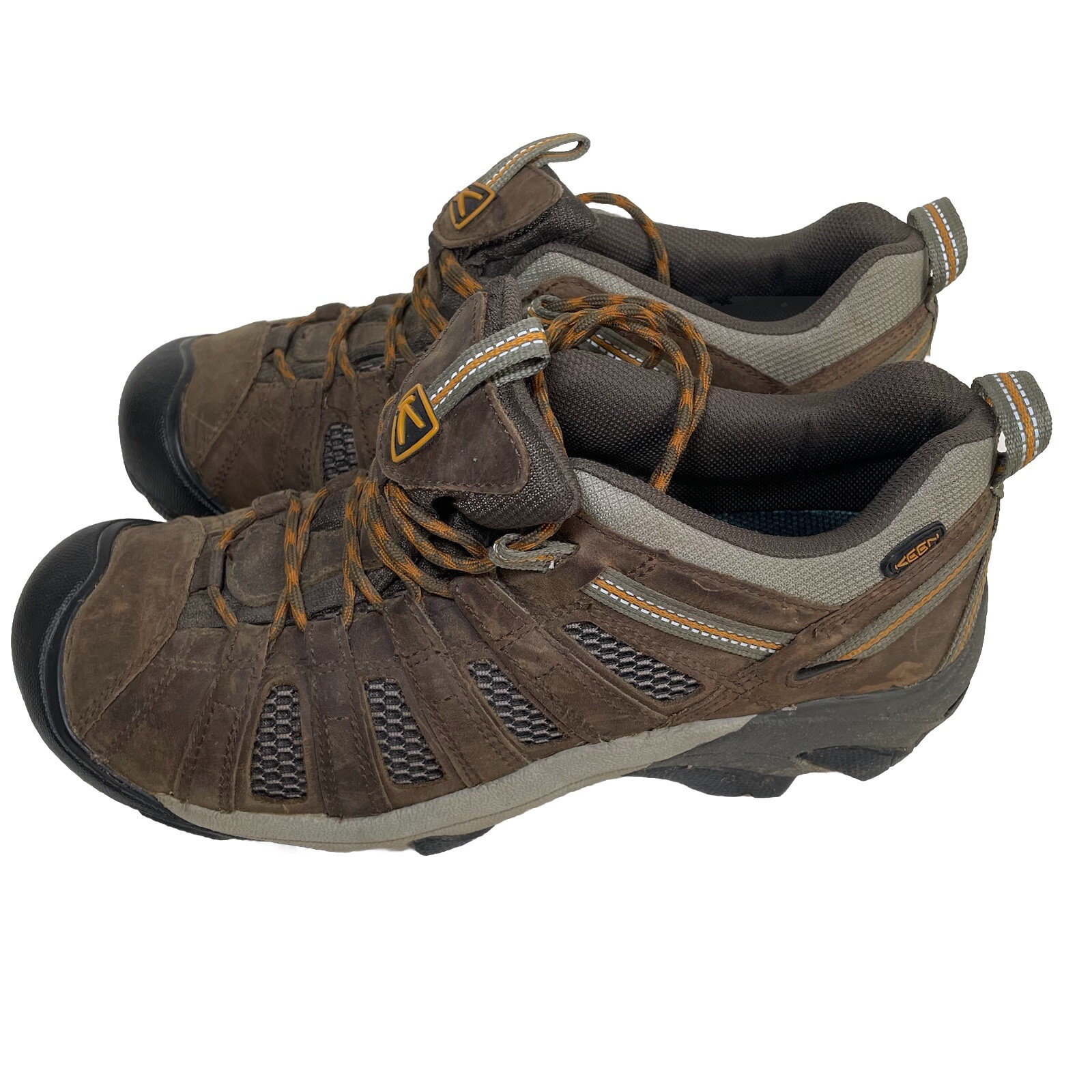 Scarpe da trekking Keen Voyager uomo taglia 10 5 pelle marrone ventilata 1002570