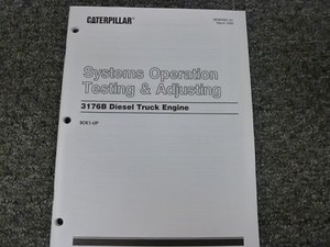 Caterpillar Cat 3176B Diesel Truck Engine Sys Testing & Adjusting