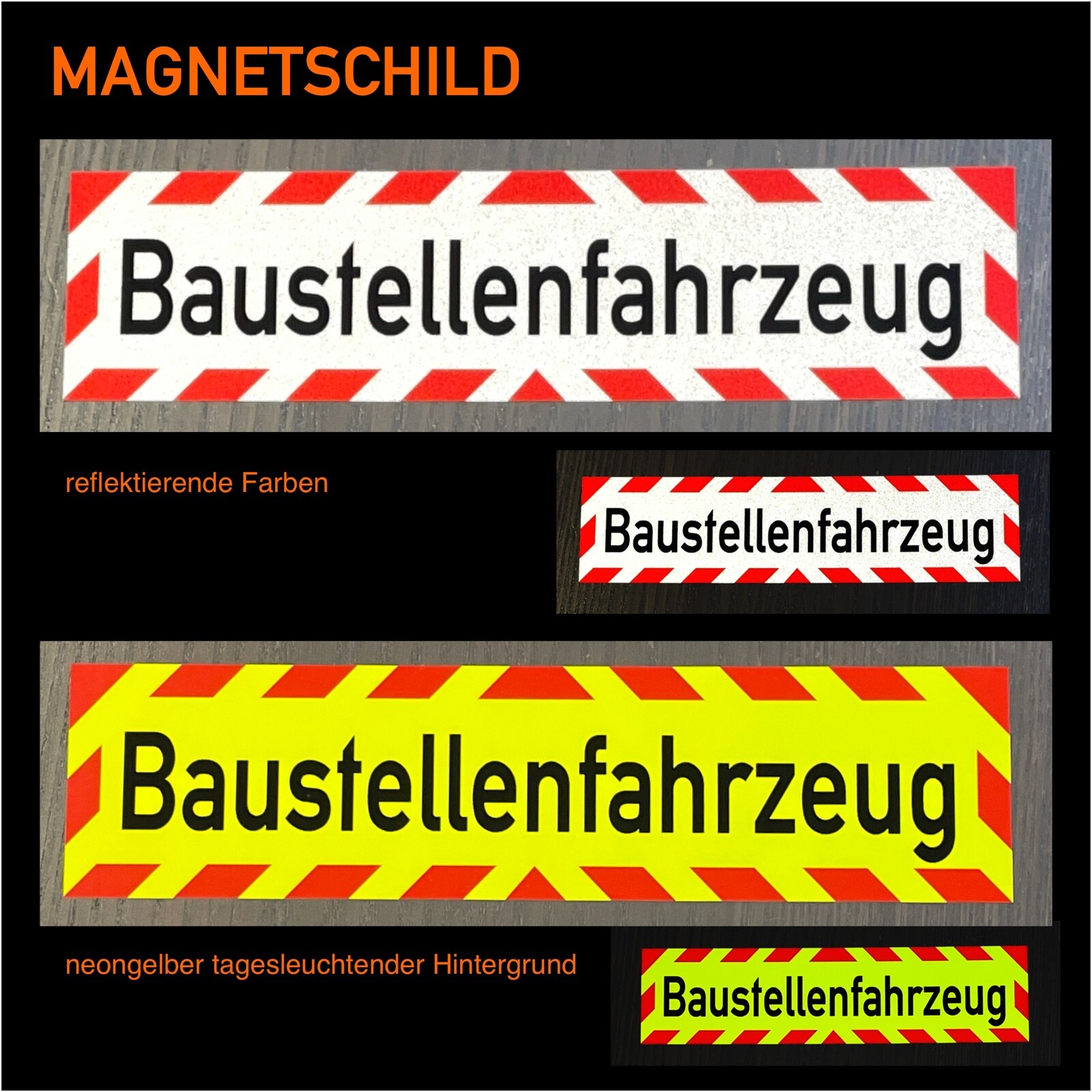 2 Stück A-Scheiben Für Fahranfänger - 15cm Saugnapf Aufkleber Mit Nachtreflexion