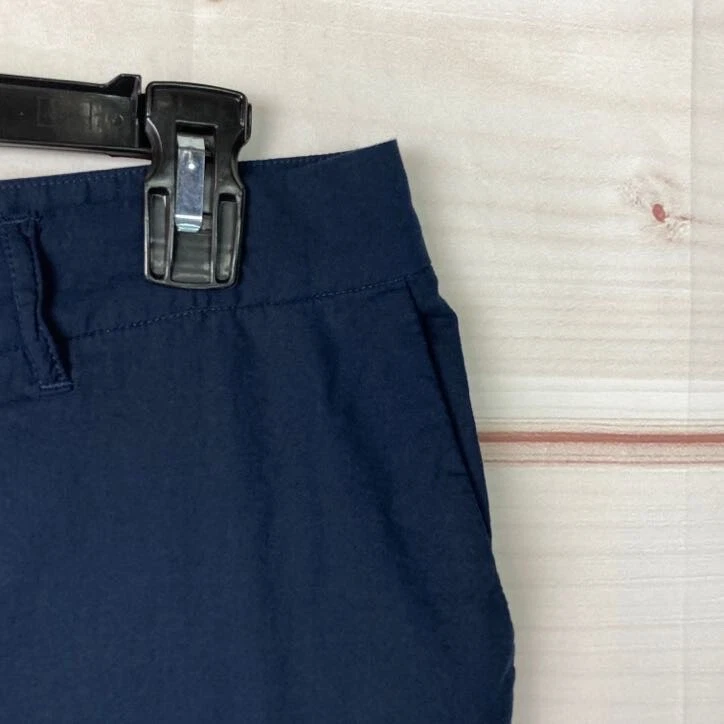 Pantalones Monroe & Main para mujer 12 azul algodón tiro medio ligeros lisos Foto 3 de 4