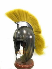 Christmas Achilles Troy Helmet Yellow Plume Movie Prop wearable