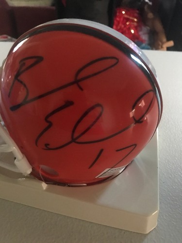 Braylon Edwards Signed Cleveland Browns Mini Helmet PSA - Picture 2 of 6