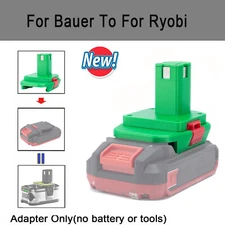 Adapter For Bauer 20V Li-ion Battery to For Ryobi 18V Power Tools US