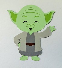 Star Wars Yoda Paper Die Cut Scrapbook Embellishment