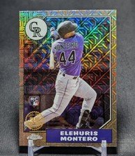 Elehuris Montero 1987 Silver Pack Rookie RC 2022 Topps Update Card #29 Rockies