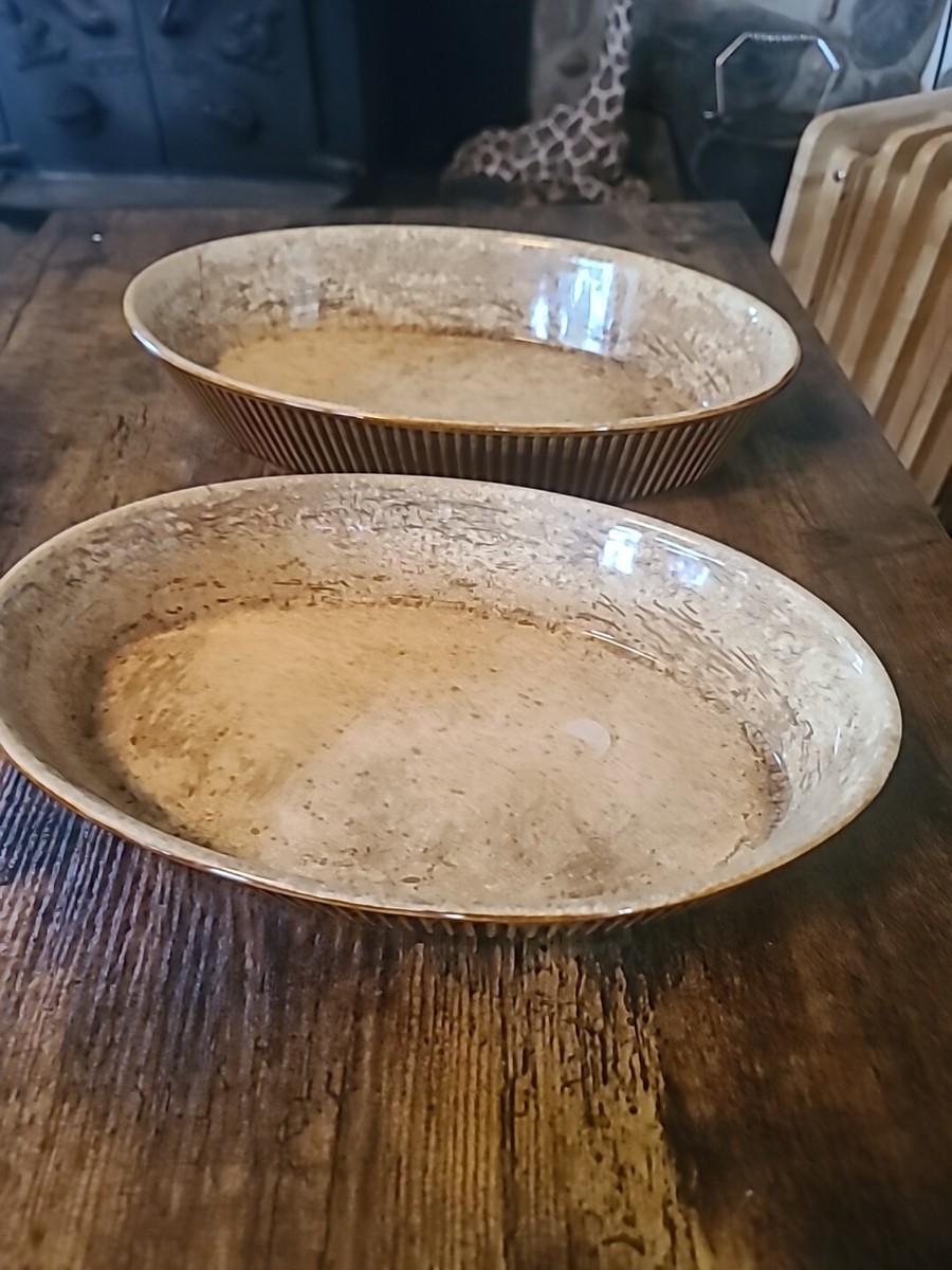 Villeroy & Boch ホーロー容器【中古】 Vintage Villeroy & Boch Casserole Baking Dish 12 & 11 In Pair Oval