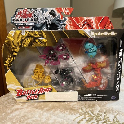New Bakugan Evolutions Battle Amp Pack Eenoch,Talan,Auxillataur TARGET EXCLUSIVE
