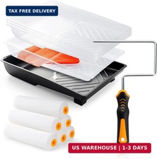 12 Pcs 6 Inch Paint Roller Kit with High-Density Foam Paint Roller, Paint Tray w