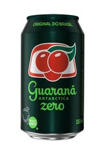 Antarctica Guarana Zero 12fl oz 355ml Can  Brazilian Zero Sugar Soft Drink