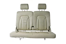 07-15 Audi Q7 Rear Passenger & Driver Side Third Row Complete Seat Set Grey OEM