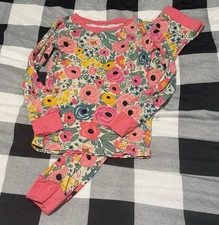Little Sleepies Pink Floral Secret Garden Pajama Set 3T